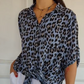 💋HOT SALE 49% OFF💋Stylish Lapel Adjustable Sleeve Leopard Print Shirt
