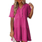 🔥2025 Summer New🌈Women's Ruffle Trim V-Neck Tiered Dress