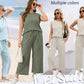 🔥LAST DAY SALE ONLY ￡17.99!!👚2026 New Women's  Sleeveless Top & Wide-Leg Pants 2-Piece Set