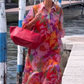 🎉🛍️Summer Limited Edition👗Red Floral Printed Chiffon Dress