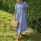 🔥LAST DAY SALE 49% OFF🔥 Striped Lapel Button Down Shirt Dress | With Functional Pockets