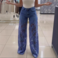 💃LAST DAY SALE 49% OFF🌸🔥 Lace spliced jeans