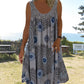 ⏳Time-Limited Special Price: ￡11.99!!⏰Women Summer O-Neck Sleeveless Print Dress