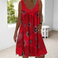 ⏳Time-Limited Special Price: ￡11.99!!⏰Women Summer O-Neck Sleeveless Print Dress