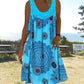 ⏳Time-Limited Special Price: ￡11.99!!⏰Women Summer O-Neck Sleeveless Print Dress