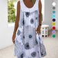 ⏳Time-Limited Special Price: ￡11.99!!⏰Women Summer O-Neck Sleeveless Print Dress