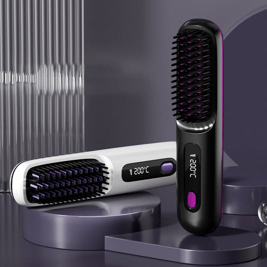 🎁Summer Cool Deal: 49% OFF!!💖Wireless Ceramic Heating Hair Straightening Comb