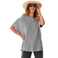 ⏳LAST DAY SALE 70% OFF✨🧶Women’s Loose Short Sleeve Knit Top – Soft, Breathable & Versatile for Daily Casual