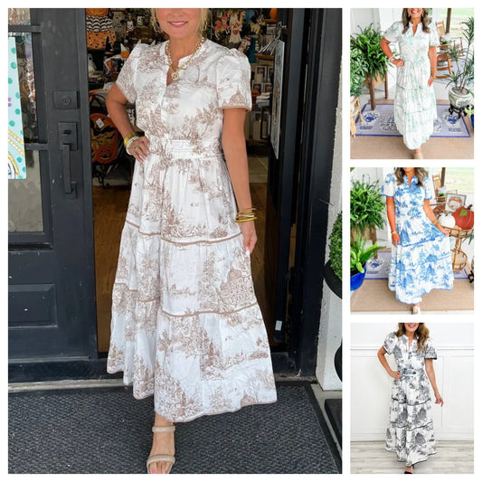 💖 Special Sale 50% OFF!🔥Last 3 Hours!!💝Women's Ethnic Style Floral Printed Dress