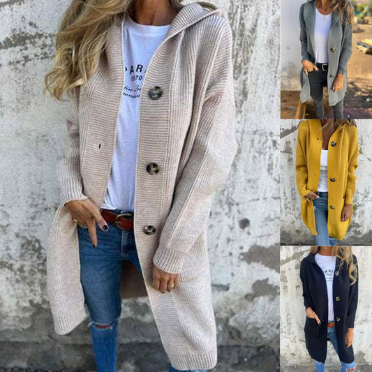 🔥LAST DAY SALE 50% OFF🔥Women's Button-Down Hooded Cardigan