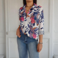 🌸 Special Price £15.99!!🌸Elegant Plants Print Button-up Shirt