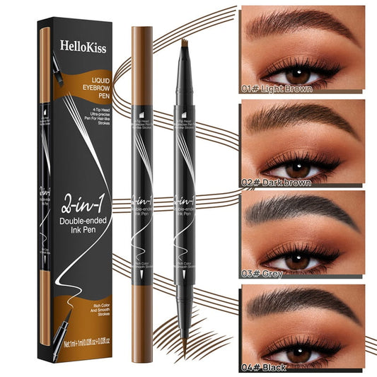 【🎉LAST DAY BUY 2 GET 1 FREE🎉】2-In-1 Waterproof Long-Lasting Eyebrow Pen