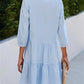 🍂Autumn Sales 49% OFF🔥Women's Button Down 3/4 Sleeve Shirt Dress