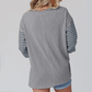 Women’s Trendy Color Block Striped Long Sleeve T-Shirt