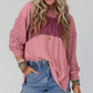 Women’s Trendy Color Block Striped Long Sleeve T-Shirt