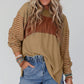 Women’s Trendy Color Block Striped Long Sleeve T-Shirt