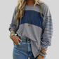 Women’s Trendy Color Block Striped Long Sleeve T-Shirt