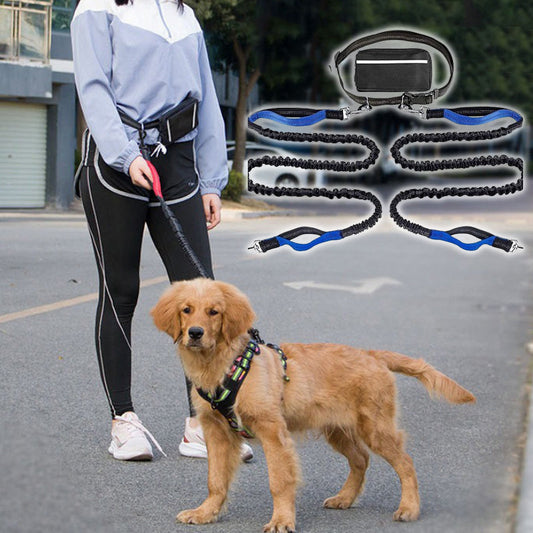 🔥🎁Hot Sale 50% OFF💥- Ends Soon!🔥Adjustable Hands-Free Dog Lead with Waist Bag