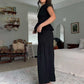 Women’s Pleated Top & Wide-Leg Pants Set
