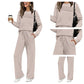 🔥LAST DAY 50% OFF✨Women's Crew Neck Top & Drawstring Pants Set