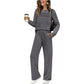 🔥LAST DAY 50% OFF💓Women's Crew Neck Top & Drawstring Pants Set
