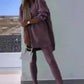 Hooded Sweatshirt & Jogger Leggings 2-Piece Set