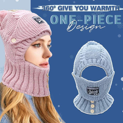 ❄️🎄Christmas Sale 70% OFF!!🎁Winter Windproof Warm Scarf One-piece Hat