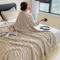 🎁LAST DAY SPECIAL PRICE: ￡11.99!!🎅Super Soft Fur Ribbed Fleece Throw Blanket⛄🔥