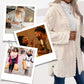 ❄️ Quilted Winter Style | Women's Diamond-Pattern Hooded Warm Jacket with Side-Hem Buttons