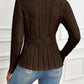 ⏳LAST DAY SALE 50% OFF!!✨Women's Chunky Knit Crew Neck Long Sleeve Knit Top