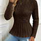 ⏳LAST DAY SALE 50% OFF!!✨Women's Chunky Knit Crew Neck Long Sleeve Knit Top