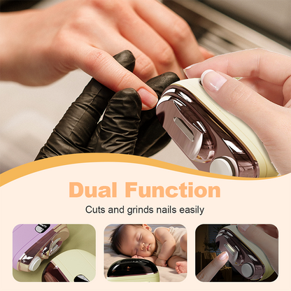 🔥LIMITED TIME PRICE: ONLY ￡11.99!!!🔥TrimPro™ 2-in-1 Smart Electric Nail Trimmer & Polisher for All Ages 👨‍👩‍👧‍👦 – Blade-Free, Blood-Free & Stress-Free Nail Care! 💅