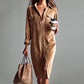 💖LAST DAY PROMOTION - 49%OFF 💖 Effortless Chic Corduroy Shirt Dress – Soft, Cozy & Versatile for All Seasons 🍂