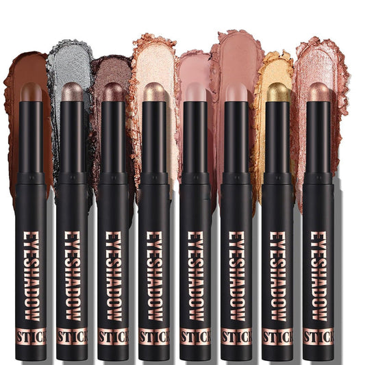 🎅ONLY TODAY -￡9.99 FOR 8 PCS!!🎄50K+ SOLD! 🎁✨8 Colors Glitter Eyeshadow Stick