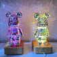 ?49% OFF?3D Firework Bear Colorful Bear Decor Light Gift for Him or Her