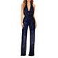 🏆 Last Day Sale 70% OFF!!!💝New Style✨Women's Sparkly Sexy Halter Neck Slim Fit Jumpsuit