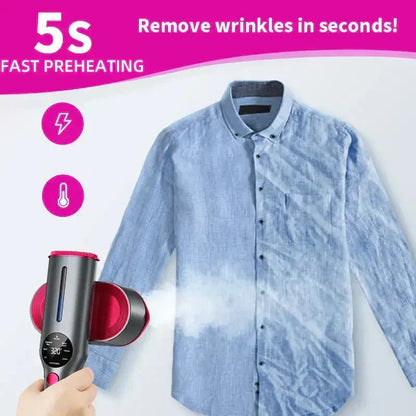 ⏳LAST DAY SALE ONLY ￡10.99!💞🧺💨Steam Iron & Steamer 2-in-1 – Kills 99.99% mites & bacteria. 5s preheat, 150ml tank. Ceramic plate, even heat. Safe for silk to cotton. Your fabric care essential. 🛡️🌿