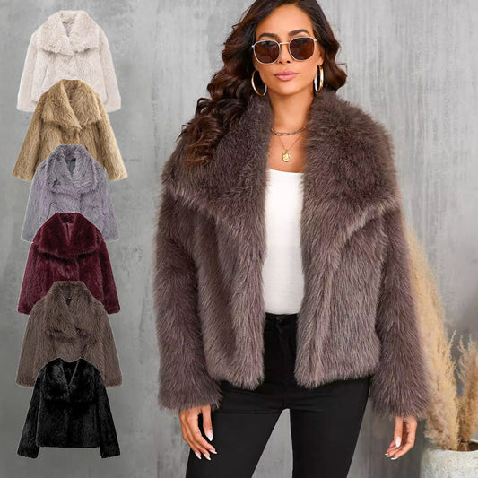 🎅CHRISTMAS SALE 50% OFF!!⏳50K+ SOLD! 🎁✨Women's Luxury Fluffy Short Coat