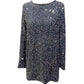 🎅CHRISTMAS SALE 50% OFF!!⏳50K+ SOLD! 🎁✨Long Sleeve Loose Sequined Tie-back Dress