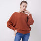 💖CHRISTMAS SALE 50% OFF🎉Women's Boat Neck Dolman Sleeve Ribbed Knitted Sweaters