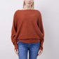 💖CHRISTMAS SALE 50% OFF🎉Women's Boat Neck Dolman Sleeve Ribbed Knitted Sweaters