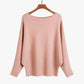 💖CHRISTMAS SALE 50% OFF🎉Women's Boat Neck Dolman Sleeve Ribbed Knitted Sweaters