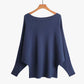 💖CHRISTMAS SALE 50% OFF🎉Women's Boat Neck Dolman Sleeve Ribbed Knitted Sweaters