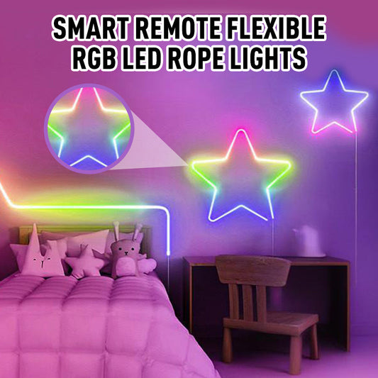 Smart Remote Flexible RGB LED Rope Lights
