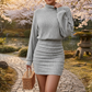 ✨💓Women's Ruched Knit Bodycon Dress👗