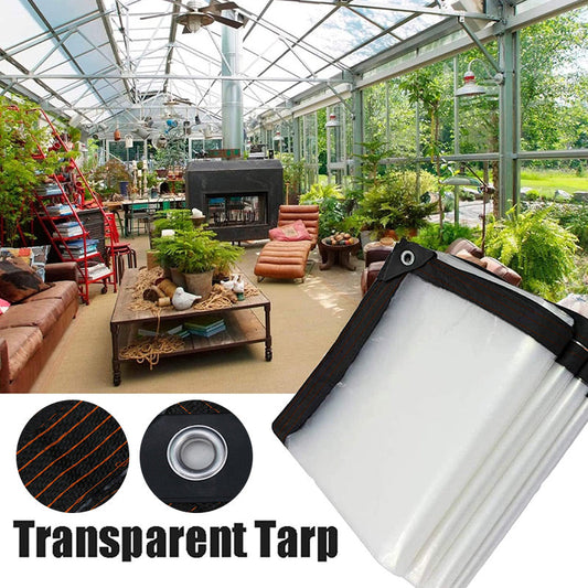 ⏳Limited-time Sale: ONLY ￡11.99!!⏰GreenHaven™ – #1 UK Best-Selling Heavy-Duty Transparent Waterproof Insulated Tarp 🛡️☀️❄️