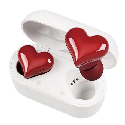 ⏳LAST DAY SALE 50% OFF!!❤️Heart Shape Bluetooth 5.3 Wireless Noise Cancelling Headset with LED Touch Control 🎵