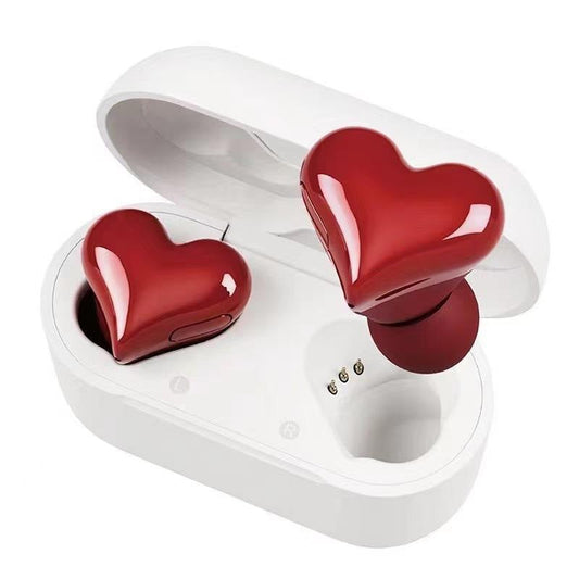 ⏳LAST DAY SALE 50% OFF!!❤️Heart Shape Bluetooth 5.3 Wireless Noise Cancelling Headset with LED Touch Control 🎵
