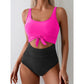 👙LAST DAY SALE 50% OFF!!💃Women's Tummy Control Slimming Cutout Tie Knot One Piece Swimsuit