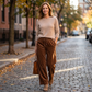 ✨💖 Retro-Chic Vibe | High-Waist Corduroy Trousers | Textured & Relaxed Fit 🕶️